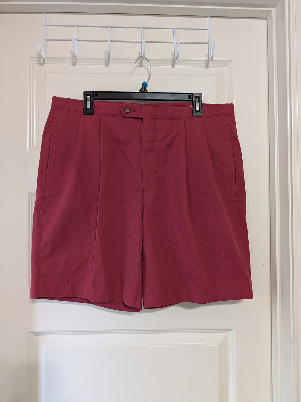 VTG 70s 80s Sansabelt Jaymar Ruby Men's Pleated Golf Shorts Burgundy